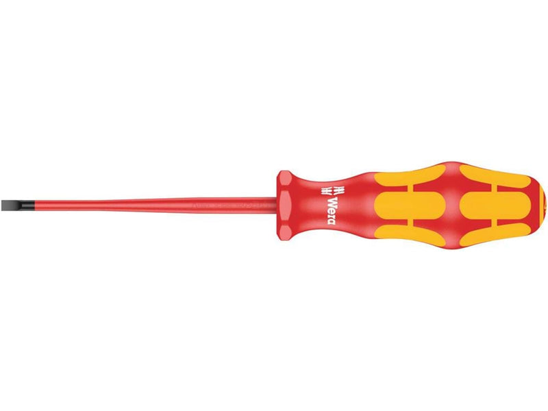 Wera 160 iS VDE-isolierter Schlitz-Schraubendreher mit reduziertem Klingendurchmesser, 0.8 x 4.0 x 100 mm