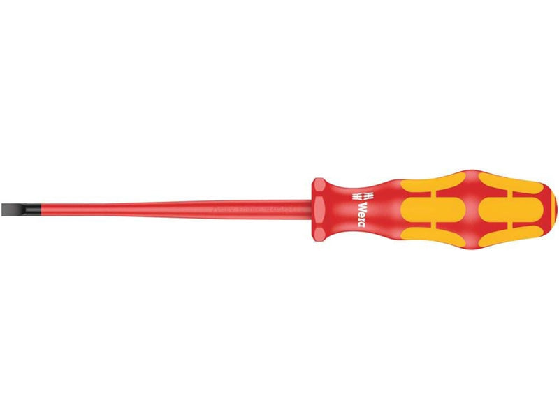 Wera 160 iS VDE-isolierter Schlitz-Schraubendreher mit reduziertem Klingendurchmesser, 1.0 x 5.5 x 125 mm