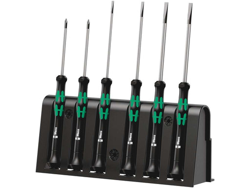 Wera 2050/6 Elektroniker-Schraubendrehersatz + Rack, 6-teilig