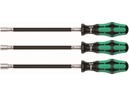 Wera 3 Piece Kraftform Flexible Shaft Nutspinner Set
