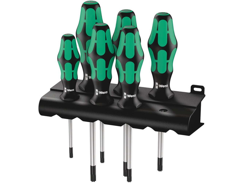 Wera 367/6 Schraubendrehersatz Kraftform Plus TORX® + Rack, 6-teilig