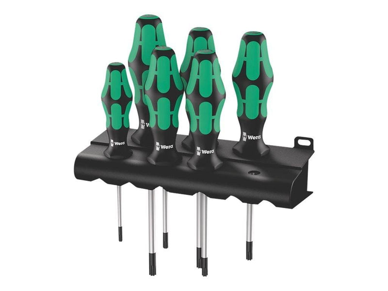 Wera 367/6 Schraubendrehersatz Kraftform Plus TORX® + Rack, 6-teilig
