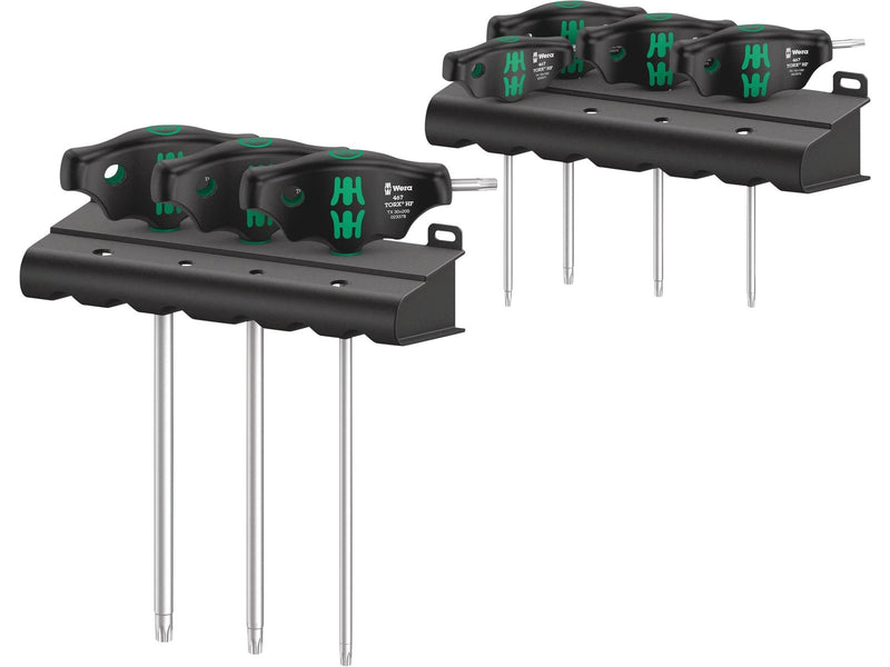 Wera 467/7 TORX HF Set 1 screwdriver set T-handle TORX screwdrivers with holding function 7 pieces