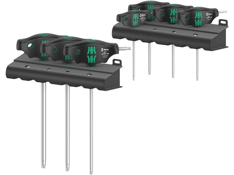 Wera 467/7 TORX HF Set 1 screwdriver set T-handle TORX screwdrivers with holding function 7 pieces