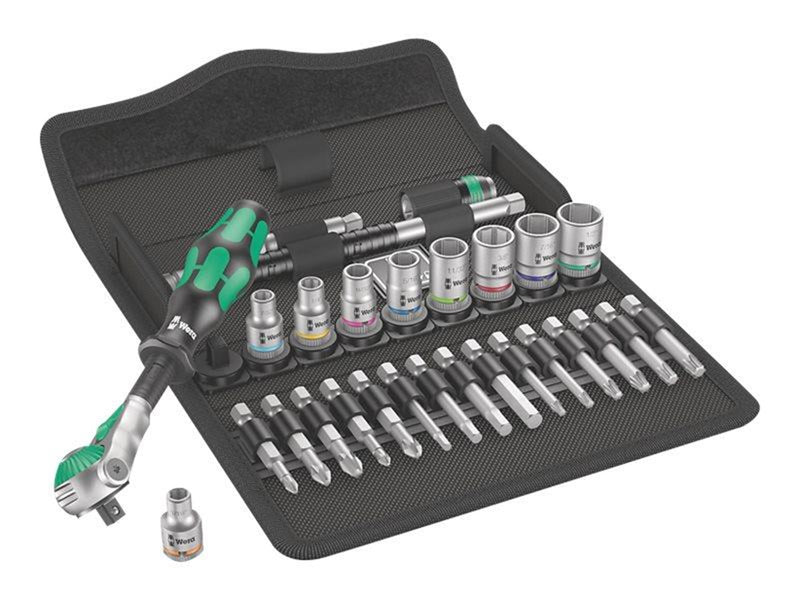 Wera 8100 SA 9 Zyklop Speed-Knarrensatz, 1/4"-Antrieb, zöllig, 28-teilig