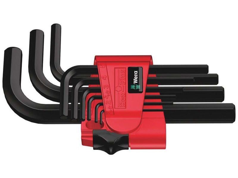 Wera 950/9 BM N Winkelschlüsselsatz, metrisch, BlackLaser, 9-teilig