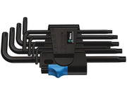 Wera 967 L/9 TORX® HF Winkelschlüsselsatz mit Haltefunktion, BlackLaser, 9-teilig