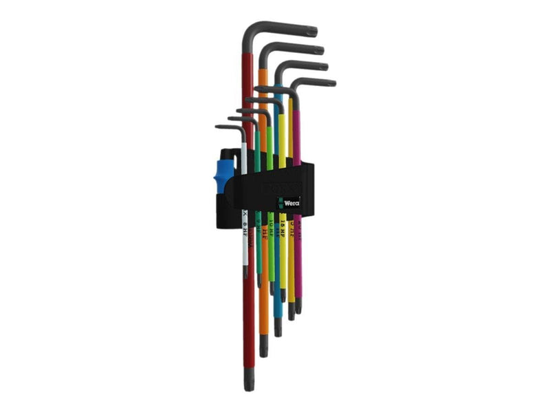 Wera 967/9 TX SXL Multicolour HF 1 Winkelschlüsselsatz mit Haltefunktion, lang, 9-teilig