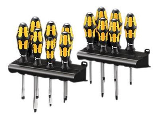 Wera Big Pack 900 Schraubendrehersatz Kraftform : Der Schraubmeißel + Rack, 13-teilig