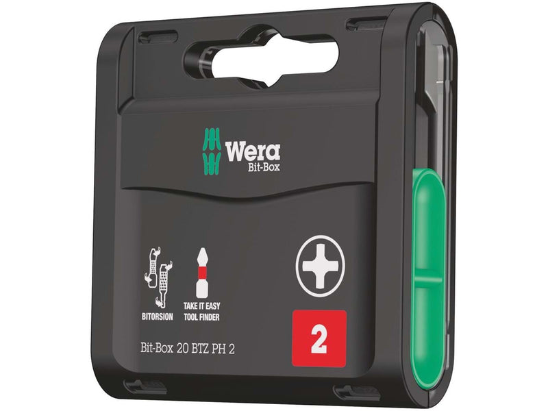 Wera Bit-Sortiment, Bit-Box 20 BTZ PH 2, 20-teilig