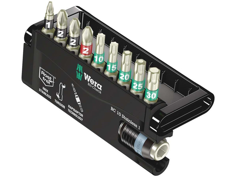Wera Bit-Sortiment, Bit-Check 10 Stainless 1, 10-teilig