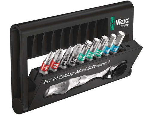 Wera Bit-Sortiment, Bit-Check 10 Zyklop Mini BiTorsion 1, 10-teilig