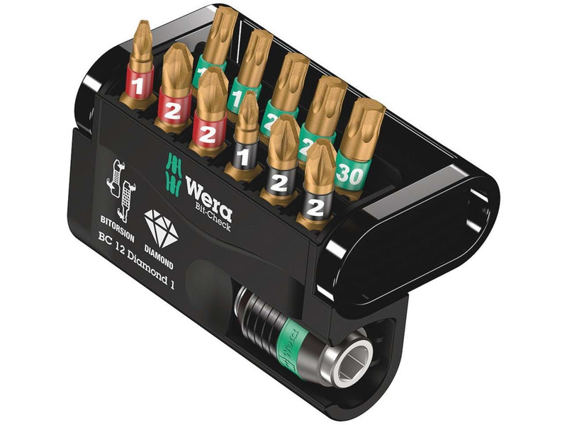 Wera Bit-Sortiment, Bit-Check 12 Diamond 1, 12-teilig