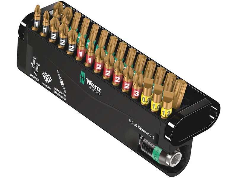 Wera Bit-Sortiment, Bit-Check 30 Diamond 1, 30-teilig