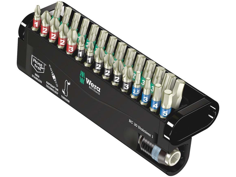 Wera Bit-Sortiment, Bit-Check 30 Stainless 1, 30-teilig