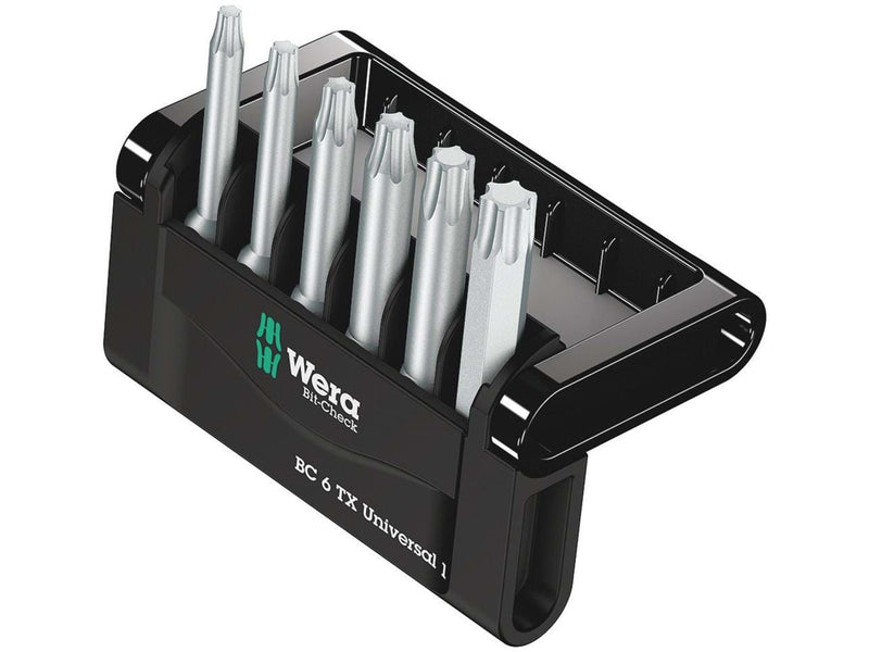 Wera Bit-Sortiment, Bit-Check 6 TX Universal 1, 6-teilig