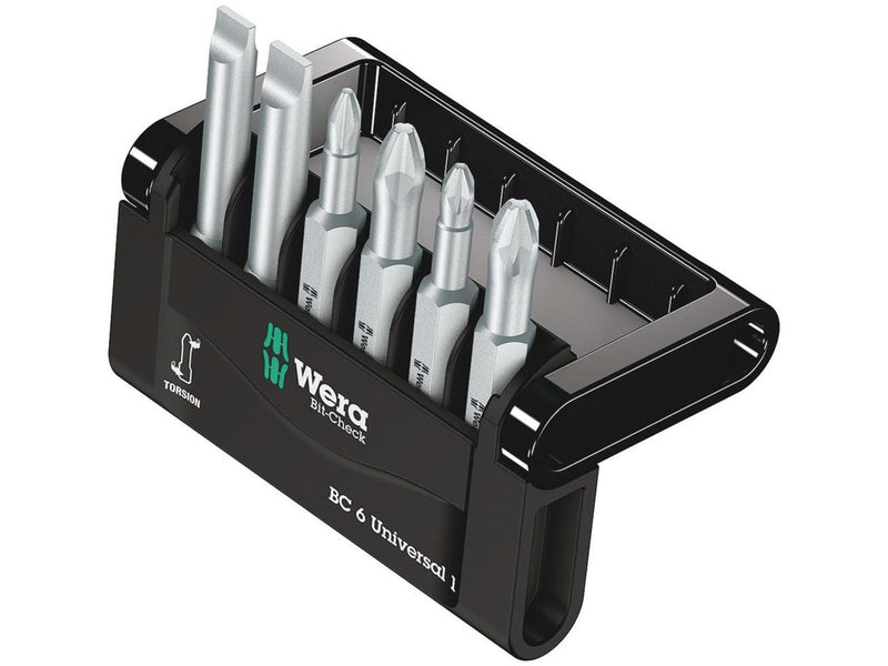Wera Bit-Sortiment, Bit-Check 6 Universal 1, 6-teilig