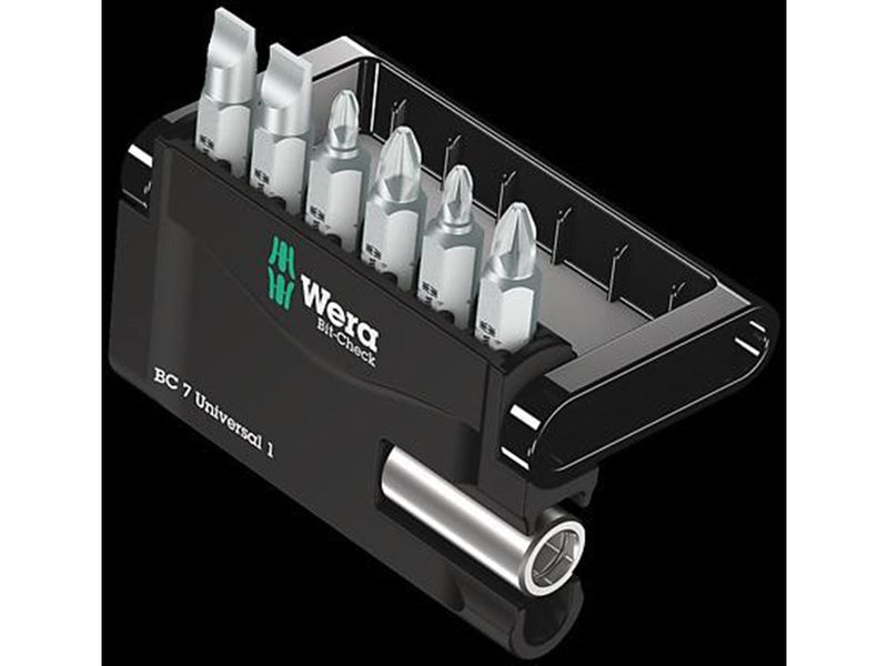 Wera Bit-Sortiment, Bit-Check 7 Universal 1, 7-teilig