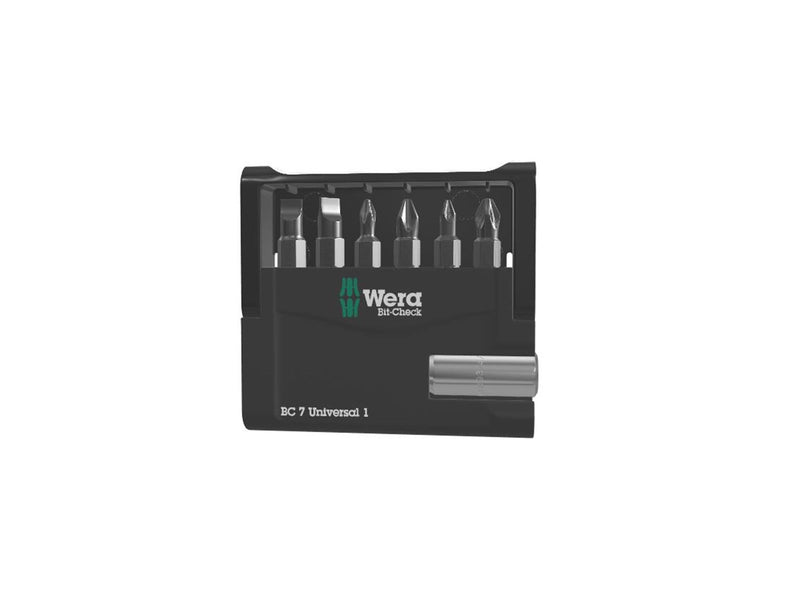 Wera Bit-Sortiment, Bit-Check 7 Universal 1, 7-teilig
