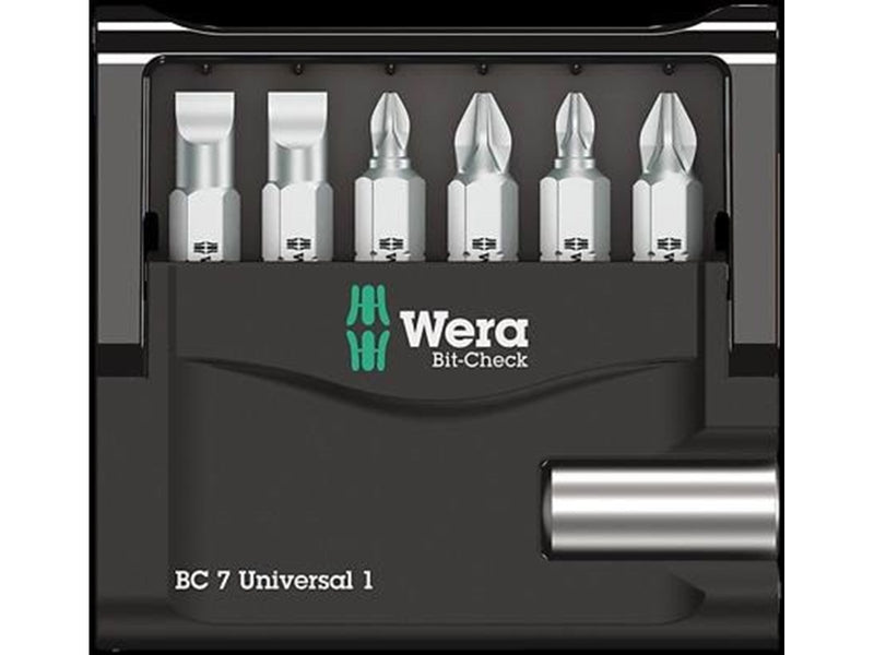 Wera Bit-Sortiment, Bit-Check 7 Universal 1, 7-teilig