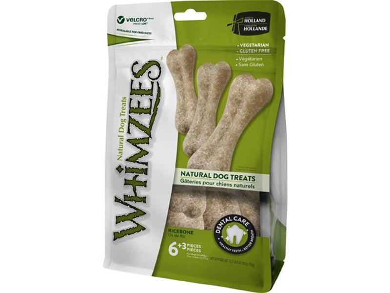 Whimzees Ricebone L 9 stk 540 g MP