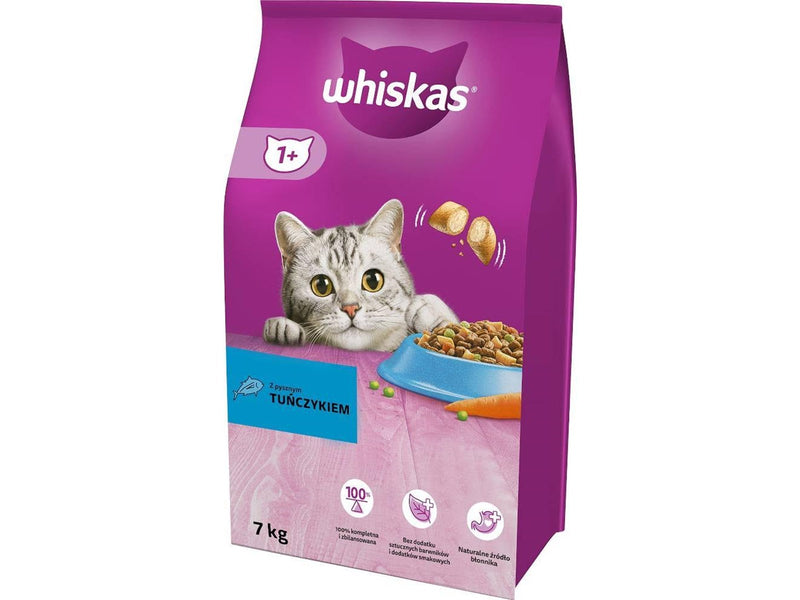 Whiskas Cat Adult with tuna - dry cat food - 7 kg