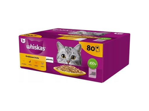 Whiskas Poultry in jelly – wet cat food – 80x85g