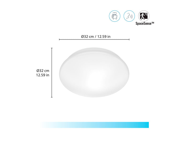 WiZ Adria Smart Ceiling Light 17W 4000K.Tunable White & Dimmable