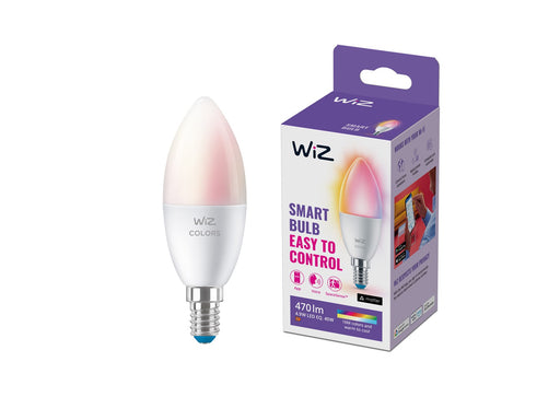 WiZ Color C37 E14 Smart Candle Bulb - RGB/16 Million colors + Dimmable White LED