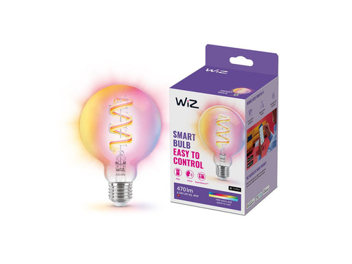 WiZ Color G95 E27 Smart Filament Globe Bulb - RGB/16 Million colors + Dimmable White LED