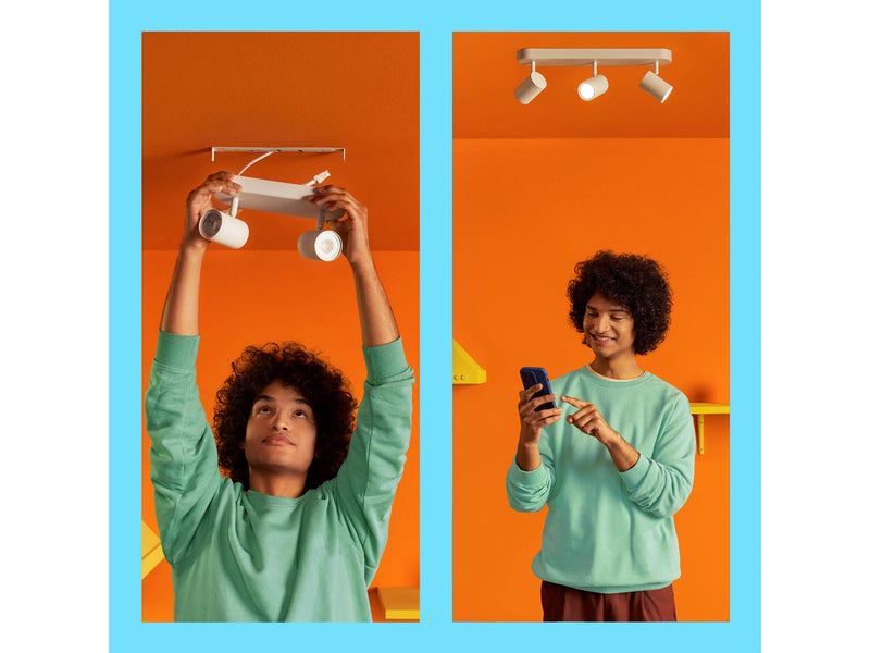 WiZ Imageo 3x Adjustable Smart Spotlight with Round Plate Tunable White & Color