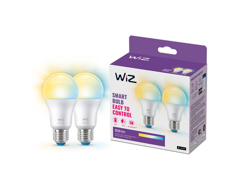 WiZ Lampe A60 E27 Einstellbares Weiß - Doppelpack