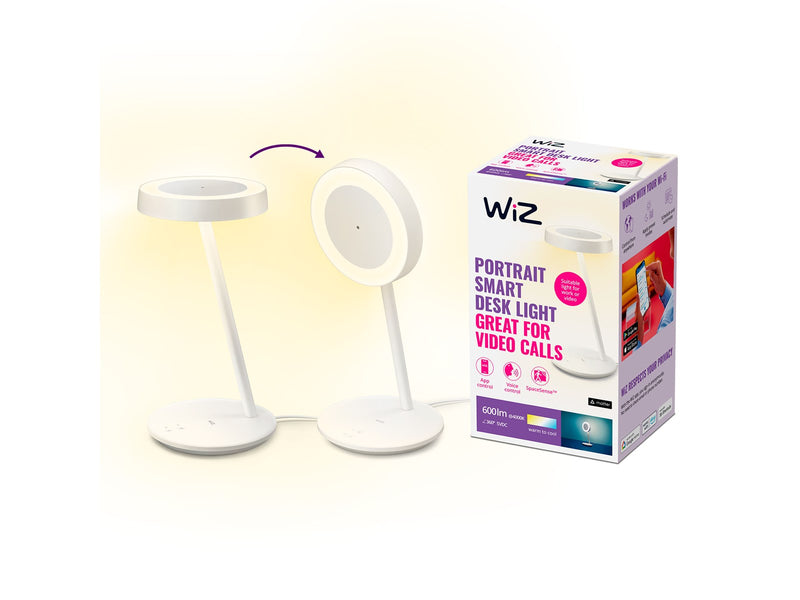 WiZ Portrait Portable Smart Desk Lamp Tunable White & Color