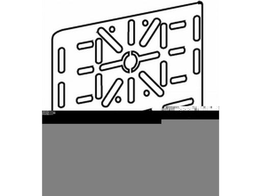 Wibe Junction box plate w24 pre-galvanized