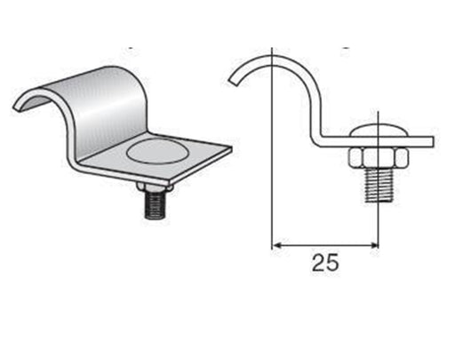 Wibe Profile clamp 43 hdg