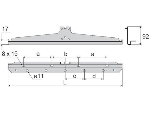 Wibe Support bracket 3/200 hdg