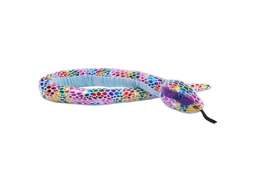 Wild Republic Plush Toy Snakes 137 cm Foil Dotted Rainbow