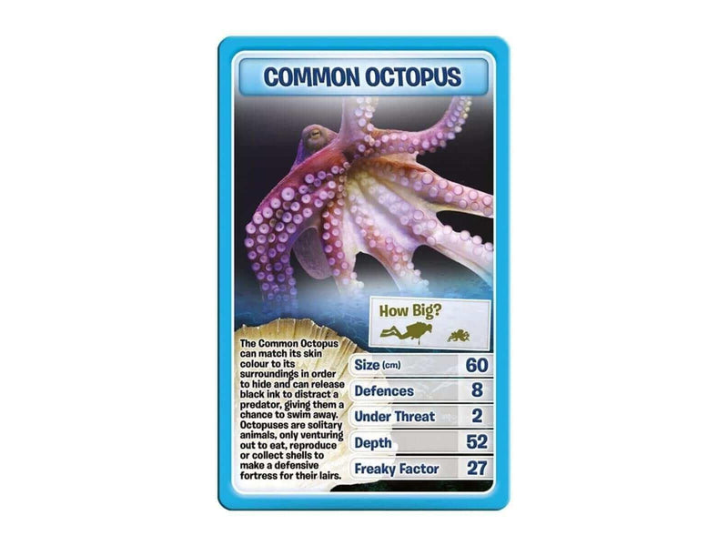 Winning Moves Creatures of the Deep Top Trumps Card Game (ENGLISH)