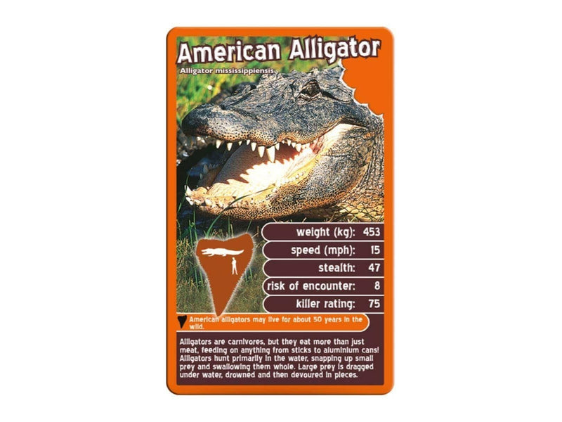 Winning Moves Deadliest Predators Top Trumps Card Game (ENGLISH)