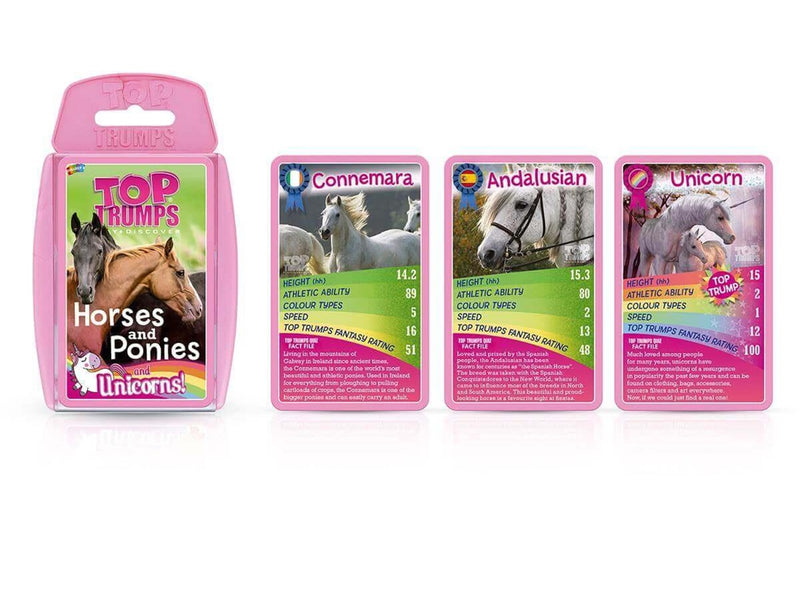 Winning Moves Horses Ponies & Unicorns Top Trumps Card Game (ENGLISH)