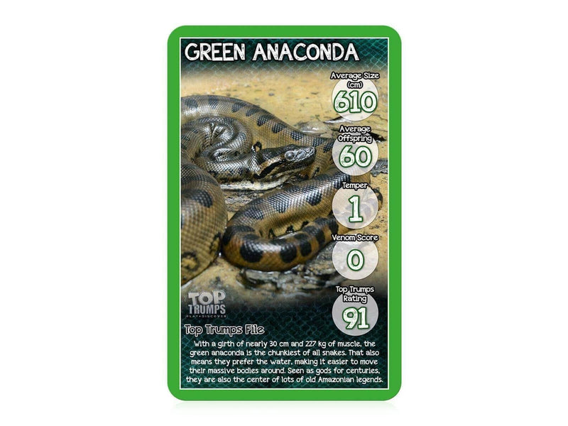 Winning Moves Snakes Top Trumps Card Game (English)