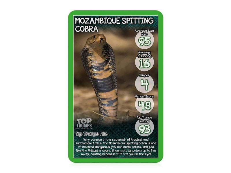 Winning Moves Snakes Top Trumps Card Game (English)
