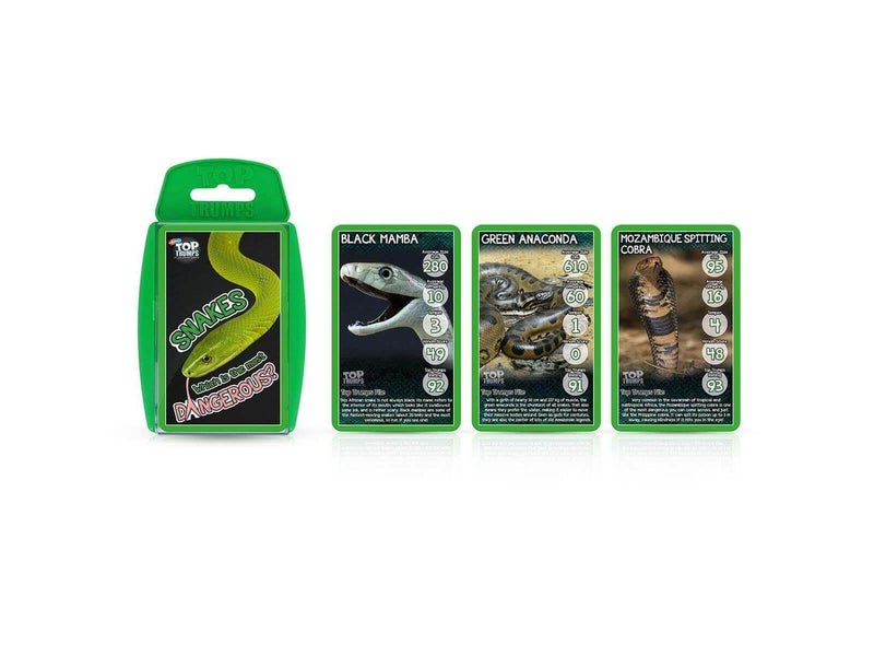Winning Moves Snakes Top Trumps Card Game (English)