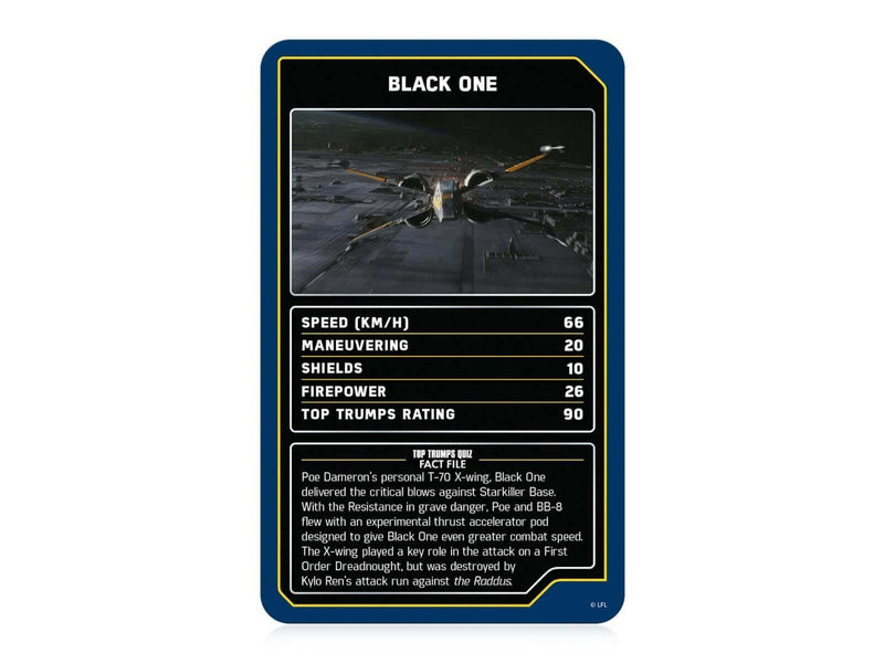 Winning Moves Star Wars Starships Top Trumps Card Game (ENGLISH)