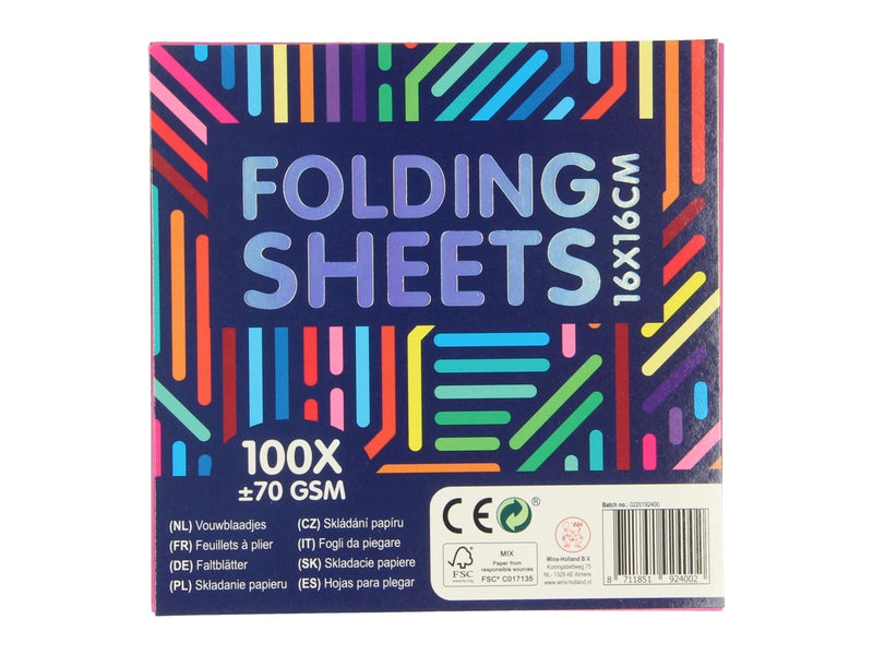 Wins Holland Colored Folding Leaves 16x16cm 100pcs.