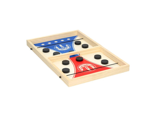 Wins Holland Lobbes Wooden Puck Shooting Game
