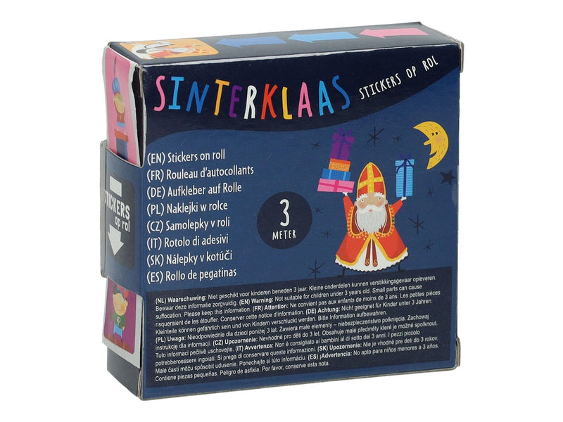 Wins Holland - Sinterklaas stickers on a roll 3 meters