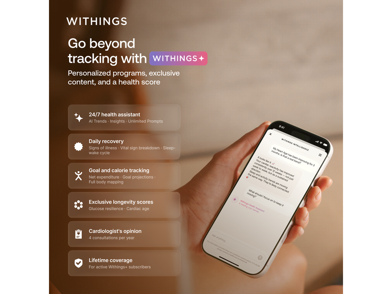 Withings Analysewaage Body Smart - Weiß Weiß
