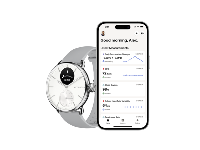 Withings Scanwatch 2 - 38mm - Weiss *DEMO*