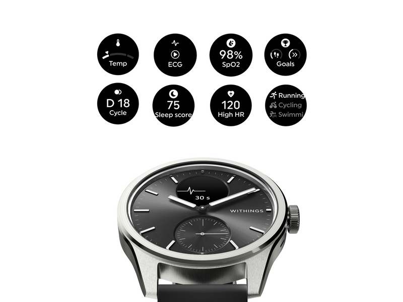 Withings Scanwatch 2 - 42mm - Schwarz